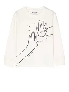 Футболка с принтом Bonpoint, нейтральный