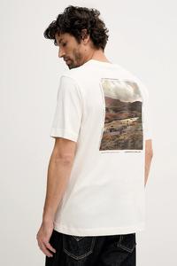 Хлопковая футболка parkend Barbour, бежевый