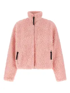 Куртка на молнии с эффектом "тедди" JIL SANDER, розовый