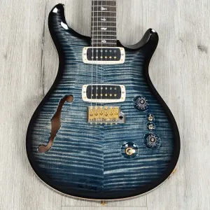 PRS Paul Reed Smith 40-летний юбилейный Custom 24-08 полуакустическая гитара, Faded Whale Blue Smokeburst