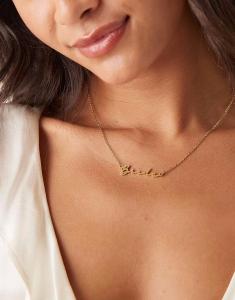 Ожерелье для невесты из 18-каратного золота, водонепроницаемая нержавеющая сталь Abbott Lyon