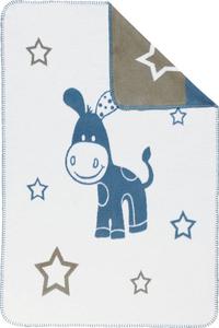 Детское одеяло Erwin Müller 99197, синий - коричневый - экрю