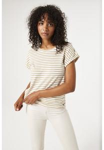 Футболка Garcia Print T-shirt, Iced Coffee/White