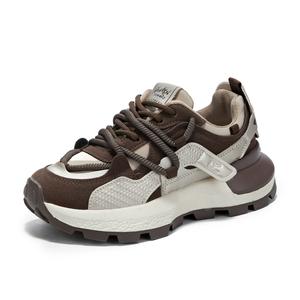 La Chapelle Высокие устойчивые к истиранию низкие массивные кроссовки женские хаки, цвет Khaki