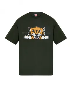 Футболка с логотипом Kenzo, зеленый