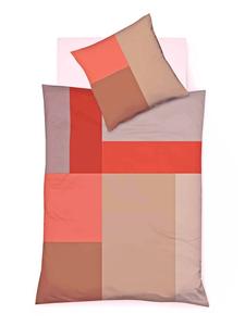 Постельное белье JACK 2 tlg Mako Satin 135x200cm Quadrate, коричневый