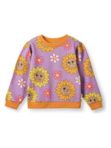 Småfolk Толстовка "Подсолнух" фиолетового цвета