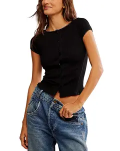 Самый желанный кардиган с короткими рукавами Free People, черный