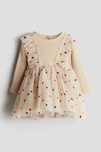 Платье из джерси с юбкой из тюля H&M, мультиколор