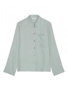Marc O'Polo рубашка с накладным карманом, зеленый