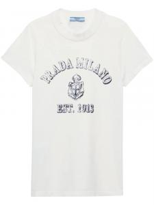 Футболка с принтом Prada, белый