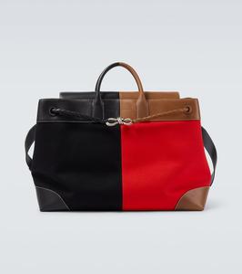 Сумка-тоут Andiamo Large с кожаными деталями Bottega Veneta, Bl-Sc-Bl-Li- W-Na-V S