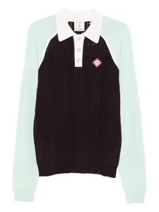 Рубашка-поло в стиле колорблок CASABLANCA, фиолетовый