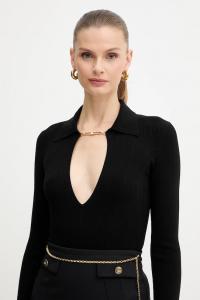 Свитер из смесового шелка Elisabetta Franchi, черный