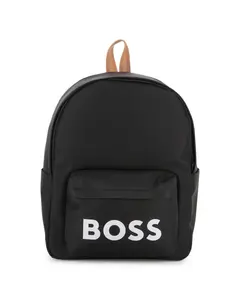 Черный детский рюкзак из полиамида BOSS Kidswear