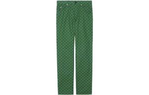 Повседневные брюки мужские зеленые Gucci, зеленый