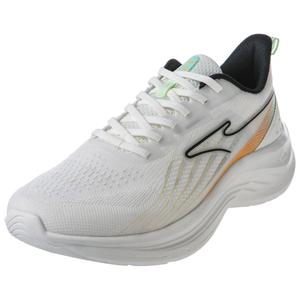 Износостойкие и легкие низкие кроссовки для бега мужские бело-оранжевые Erke, Микрокристаллический белый/Пчелиный воск оранжевый