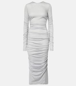 Шерстяное платье миди Dolce&Gabbana, Grigio-Azzurro 1