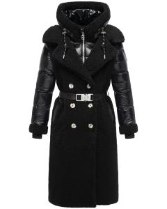 NAVAHOO Зимнее пальто 'Kuscheltraum 14' в черном цвете