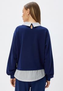 Толстовка OVERSIZED Koton, темно-синий