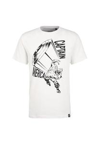 Футболка Marvel Captain America Shield цвета экрю с модным принтом Captain America Re:Covered, экрю