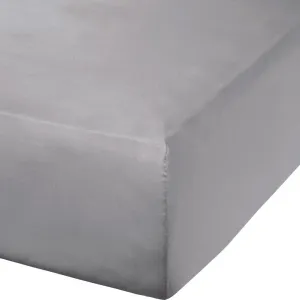 Простыня на резинке "Landshut" серебристая 190x200 см - 200x200 см Erwin Müller