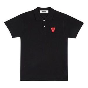 Рубашка поло polo red family heart 'black' Comme Des Garcons Play, черный