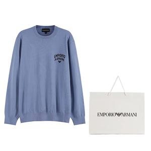 Свитер мужской синий EMPORIO ARMANI