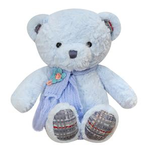 Мягкий и милый разноцветный плюшевый мишка Doudou Beibei, синий