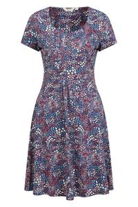 Платье с УФ-принтом орхидеи UPF50 Летнее праздничное платье Mountain Warehouse, синий