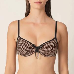 Медный топ-бикини с мягкими чашками в форме сердца Marie Jo, Copper