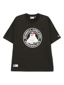 Футболка с графичным принтом Chocoolate, темно-серый