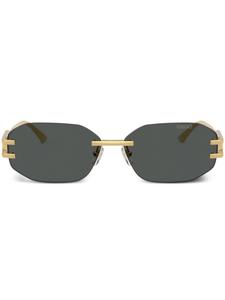 Солнцезащитные очки в безободковой оправе Versace Eyewear, золотой