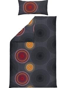 Односпальное постельное белье из джерси в цвете антрацит-терра REDBEST, 135x200 см (80x80 см)