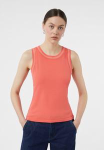 Топ FEIN AUS MIX MIT KONTRASTDETAILS comma, розовый