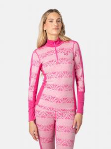 KARI TRAA Терморубашка "Анна" из мериносовой шерсти розового цвета