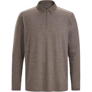 Поло с длинным рукавом и полузастежкой-молнией Arcteryx, gnosis heather
