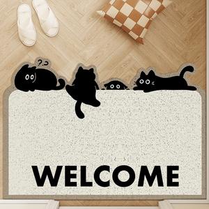 Dajiang Ковер 60х120 см для прихожей, грязеотталкивающий, моющийся, нескользящий, с петлевым ворсом