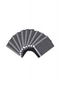10 х кухонных полотенец в наборе эксклюзивные - полульняные - в полоску Ross, черный
