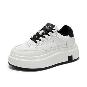 La Chapelle Женские кроссовки для скейтбординга с низкой подошвой, амортизирующие и износостойкие, бежево-черные