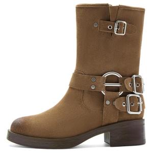 Ботильоны женские NINE WEST, Caramel (Fleece-Lined)