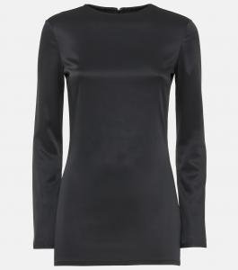 Влад атласный топ кади Khaite, черный