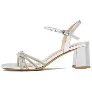 Tata Сандалии на ремешках 6,5 см Женские, Экрю/Серебристый
