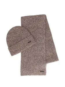 Комплект из шапок из натуральной шерсти Borsalino, коричневый