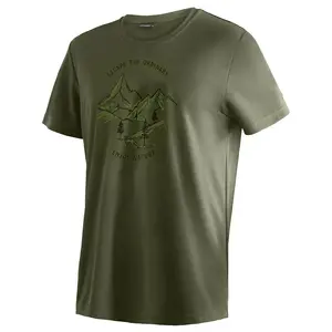 Футболка с коротким рукавом Maier Sports Dieter Print, зеленый