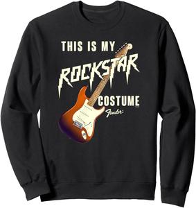 Толстовка Fender Halloween This Is My Rockstar Costume, черная