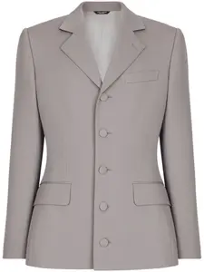 Шерстяной однобортный пиджак DOLCE & GABBANA, серый