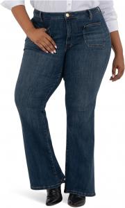 Джинсы KUT from the Kloth Women's Plus Ana High Rise Flare With Patch Pockets Regular Hem, Deductive