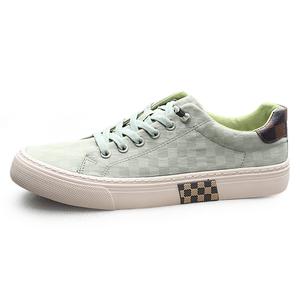 SENJIALUO Износостойкие легкие дышащие лоу-топ скейтборд кроссовки мужские травянисто-зеленые, цвет Grass Green