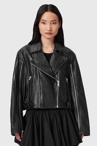 Кожаная байкерская куртка MASONE Allsaints, черный